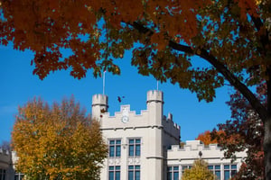 Kauke Hall with Fall Colors
