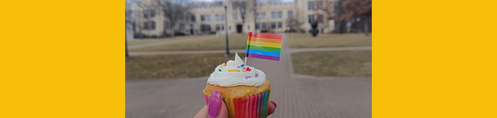 rainbow cupcake