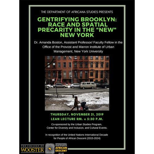 Gentrifying Brooklyn poster