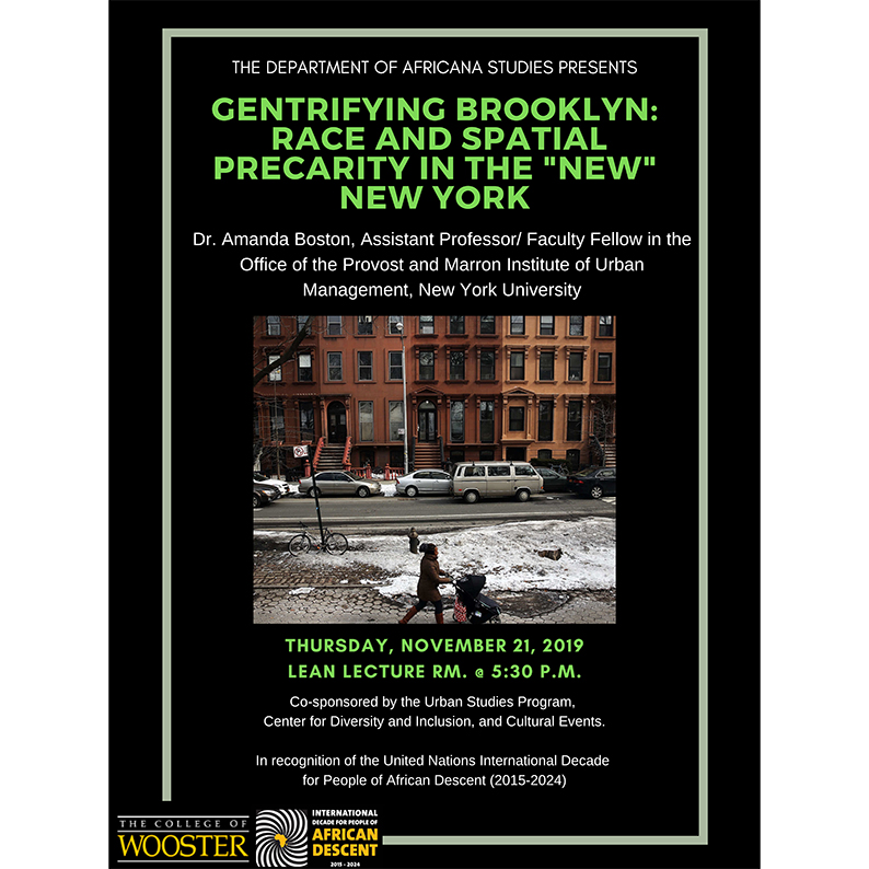 Gentrifying Brooklyn poster