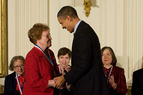 Free receives the National Medal of Technology and Innovation from President Obama in 2009. Photo: National Science and Technology Medals Foundation, Ryan K. Morris