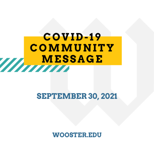 graphic that says "COVID-19 Community Message"
