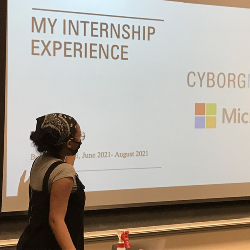 College of Wooster student presents her internship