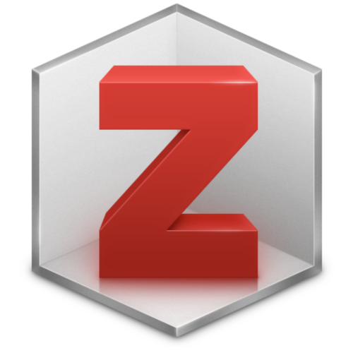 A red Z in a hexagon, the Zotero logo