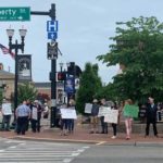 protests on issues of racial justice in downtown Wooster