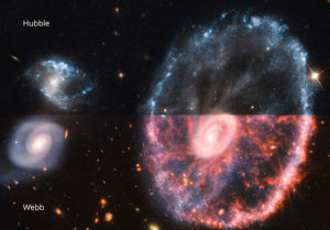 Webb and Hubble image comparision