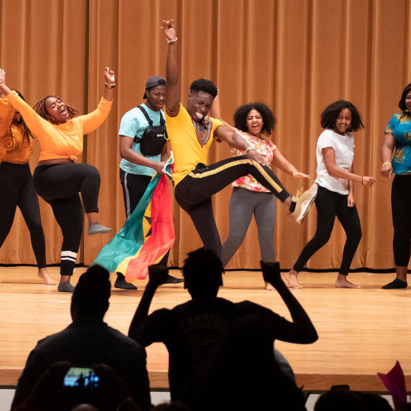 Students perform at The College of Wooster Culture Show.