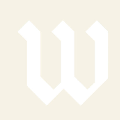 Wooster W logo on a cream colored background