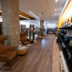 Sitting and socializing lounge area in the Robert C. Mayer bookstore at The College of Wooster