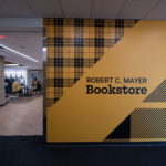 The new renovated bookstore in the basement of Lowry Center at The College of Wooster.