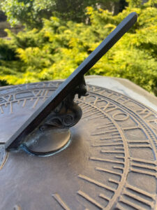 A sundial at The College of Wooster