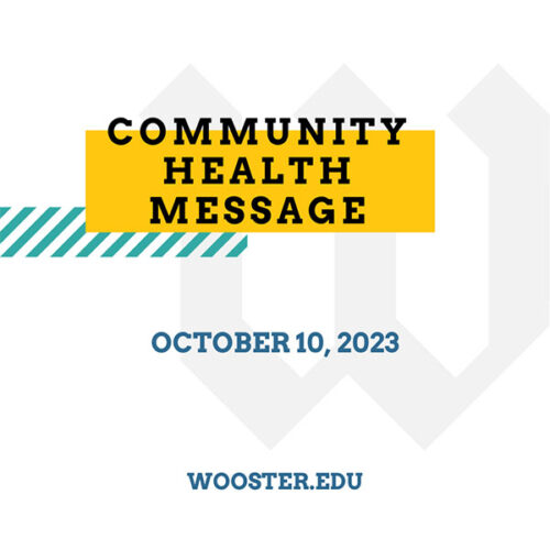 Community Health Message; October 10, 2023