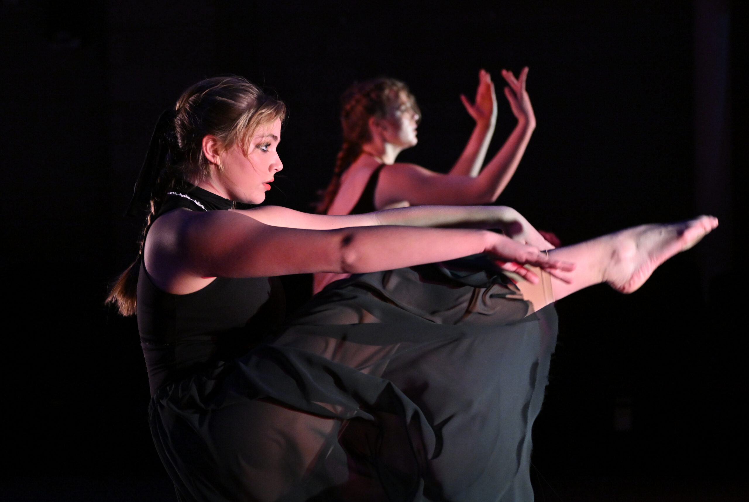Students performing in a Dance Concert