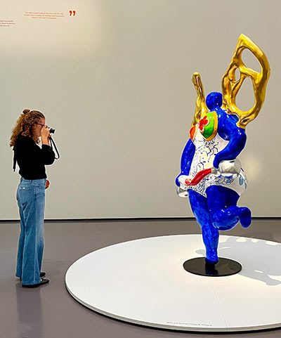 Alexandrowski traveled to Zurich to see a retrospective of Niki de Saint Phalle, one of the artists featured in her I.S.