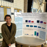 Azad presented her research to members of the College community at the Senior Research Symposium.