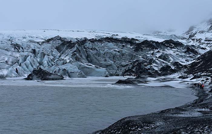 Tharenos became interested in the effects of melting glaciers after seeing this Icelandic glacier and corresponding glacial lake while visiting the Arctic Circle though an environmental volunteering program with her high school. 