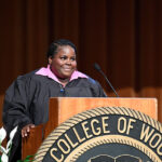 Shaunta Palmer ’25, president of the Black Student Association, Convocation 2024