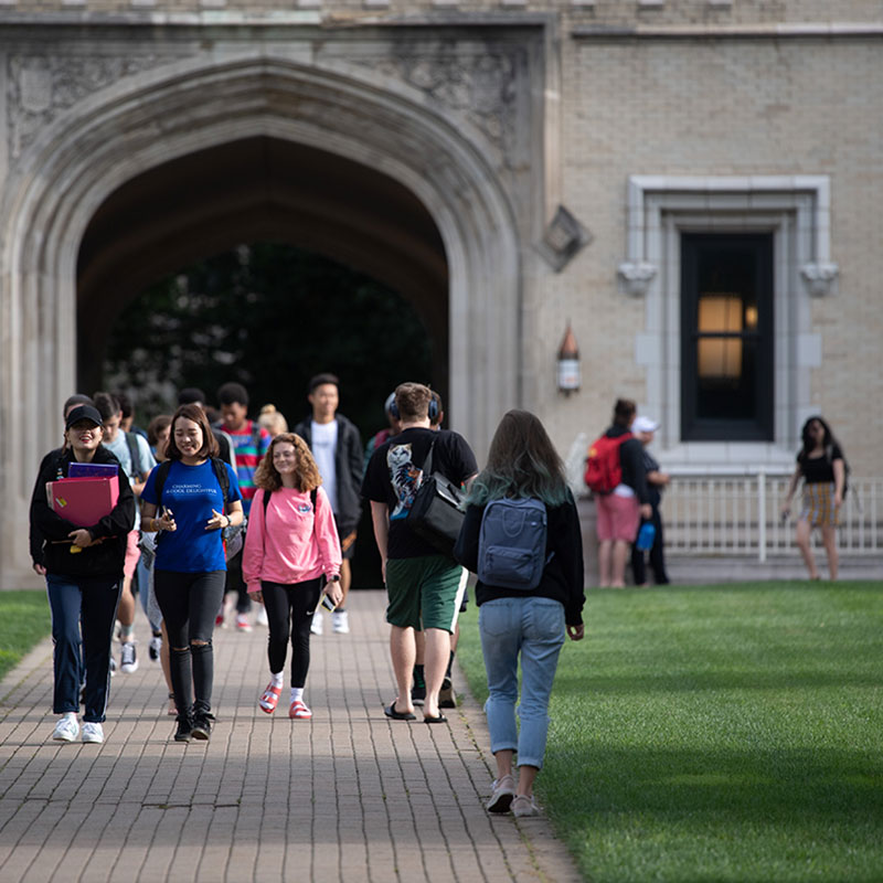 College of Wooster Kauke Arch Students