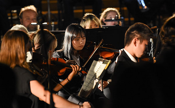 Wooster Symphony Orchestra performs.