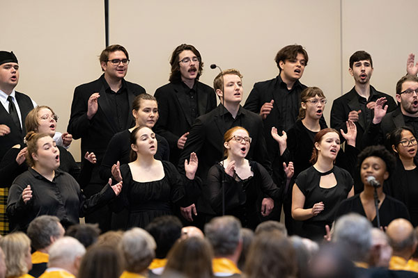 Wooster Chorus performs in the fall of 2023.