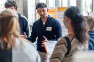 Hoque presents his I.S. results to guests at the Symposium. Photo courtesy RM Hoque.