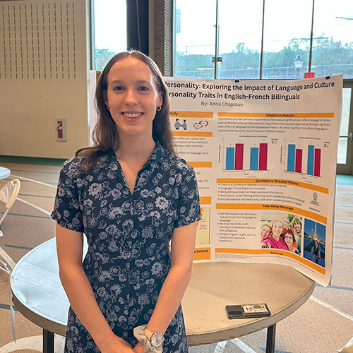 Anna Chapman ’25, presented research at I.S. Symposium.