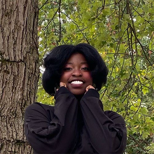 Jessica Israel ’25, a computer science major, highlighted digital storytelling with her Independent Study.