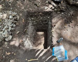 Taylor's day-to-day work included gathering data from inside the test sites at PAW. Photo provided by subject.