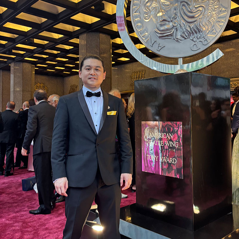 Harry Cheng '15 attended the 78th annual Tony Awards at Radio City Music Hall in New York City on June 8, 2025.