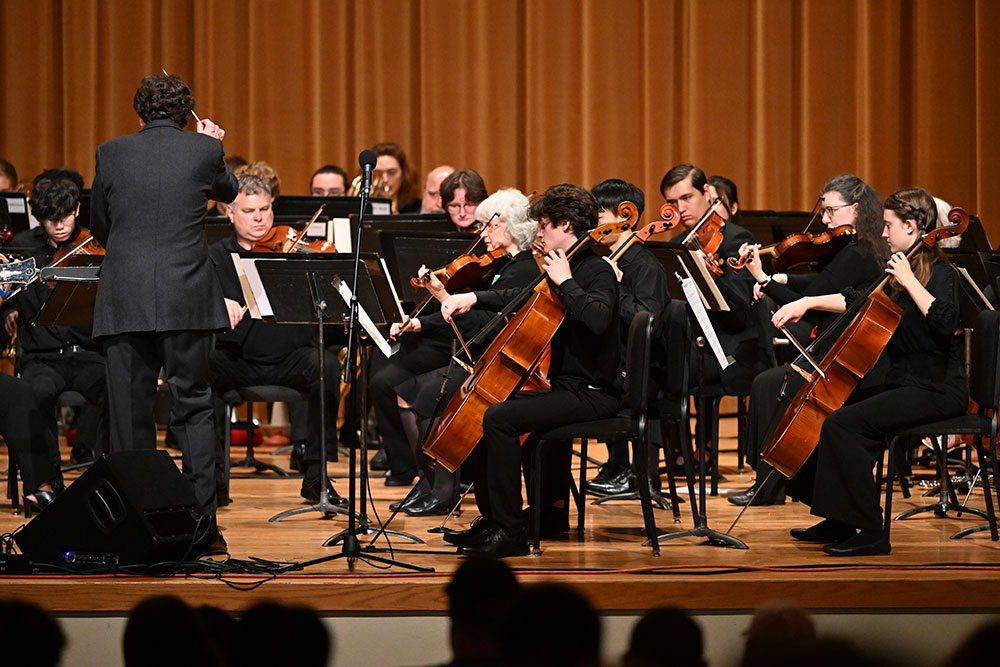 Wooster Symphony Orchestra performs in fall 2025.
