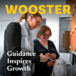 The summer 2026 Wooster magazine cover features a student and faculty member in the neuroscience lab.